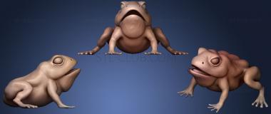 3D мадэль Коричневая лягушка (STL)